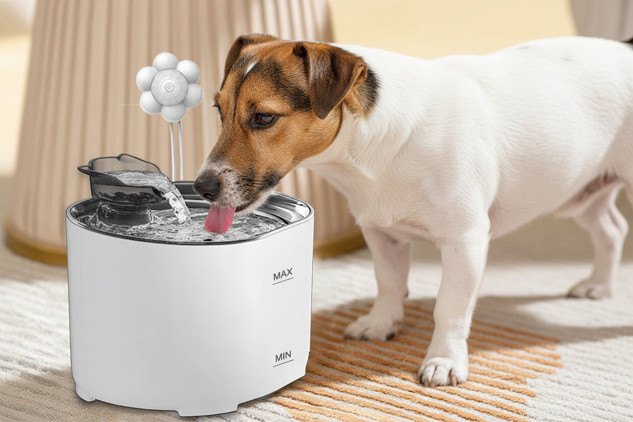 2.2L Intelligent Cat Water Fountain,Pet Water Dispenser with Filter,Dog Drinking Fountain for Cats,Ultra Quiet Water Pump