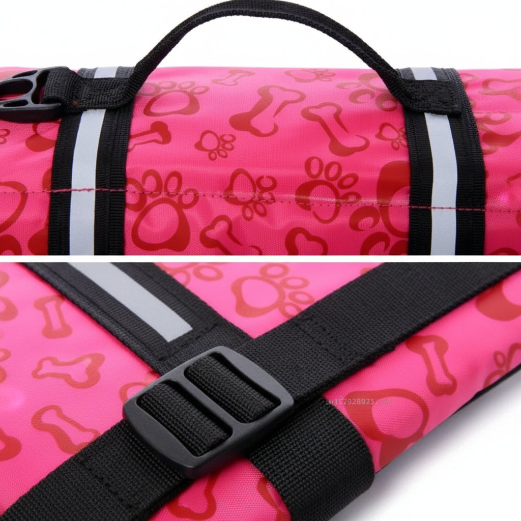 Dog Life Jacket Reflective Adjustable Large Dogs Swimwear Safety Vest Surfing Sailboat Enhanced Buoyancy Pet Lifejackets