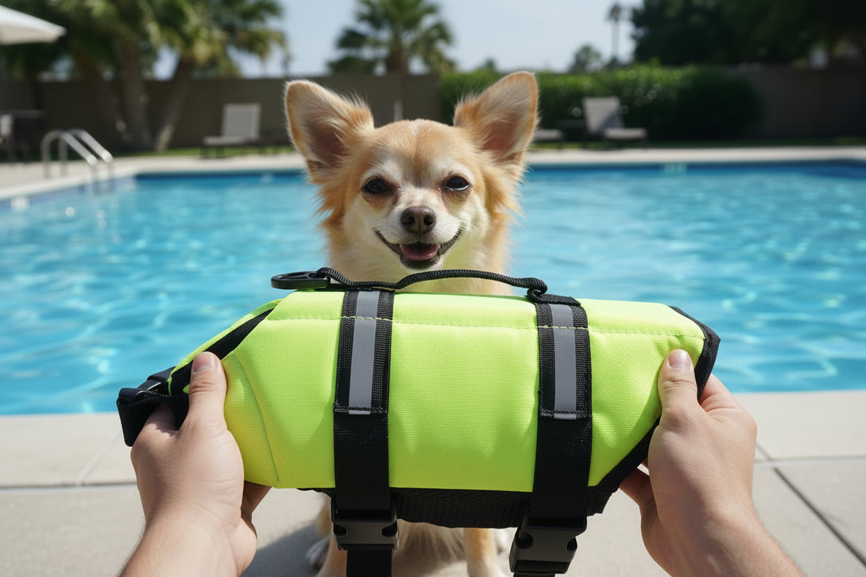 Dog Life Jacket Reflective Adjustable Large Dogs Swimwear Safety Vest Surfing Sailboat Enhanced Buoyancy Pet Lifejackets