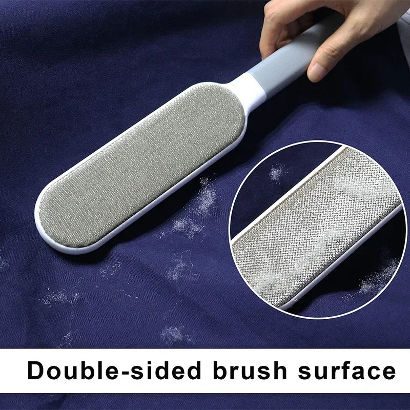 1PC Double-Sided Pet Hair Remover Manual Electrostatic Sticky Lint Brush for Pet Cat, Clothing, Sofa, Furniture, Carpet Cleaning