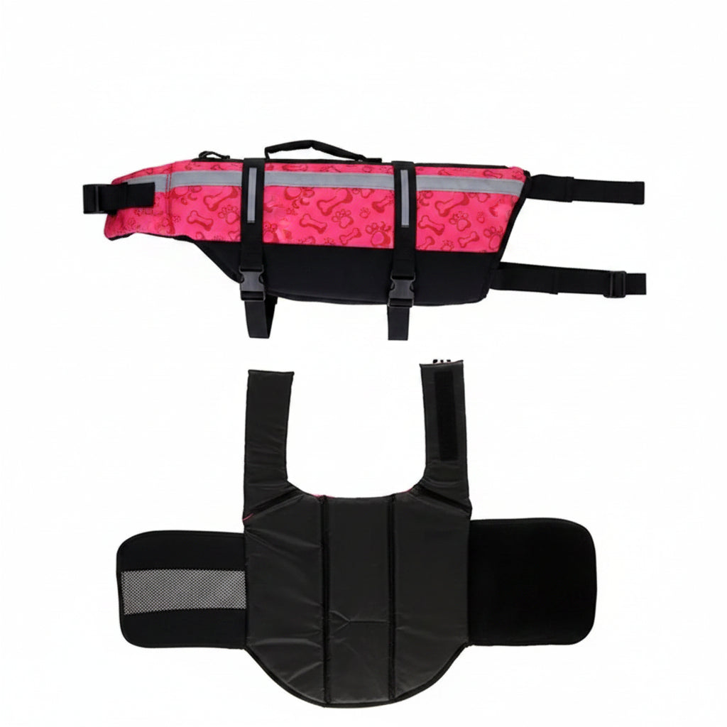 Dog Life Jacket Reflective Adjustable Large Dogs Swimwear Safety Vest Surfing Sailboat Enhanced Buoyancy Pet Lifejackets
