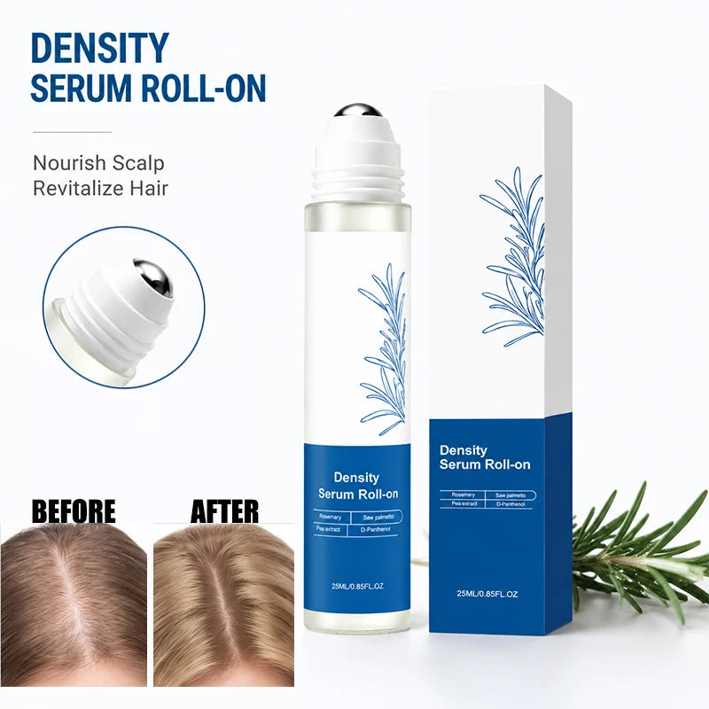 Roll-On Ball Rosemary Hair Care Essence Nourishing Anti-Frizz Hair Serum Long-Lasting Strengthening Scalp Treatment Care Serum