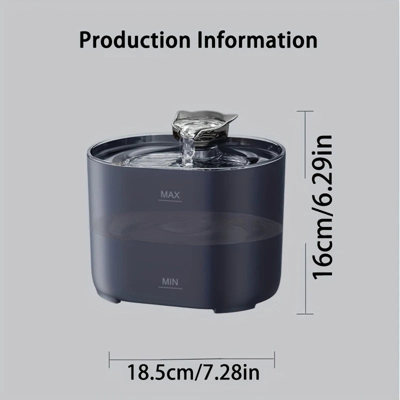 2.2L Intelligent Cat Water Fountain,Pet Water Dispenser with Filter,Dog Drinking Fountain for Cats,Ultra Quiet Water Pump