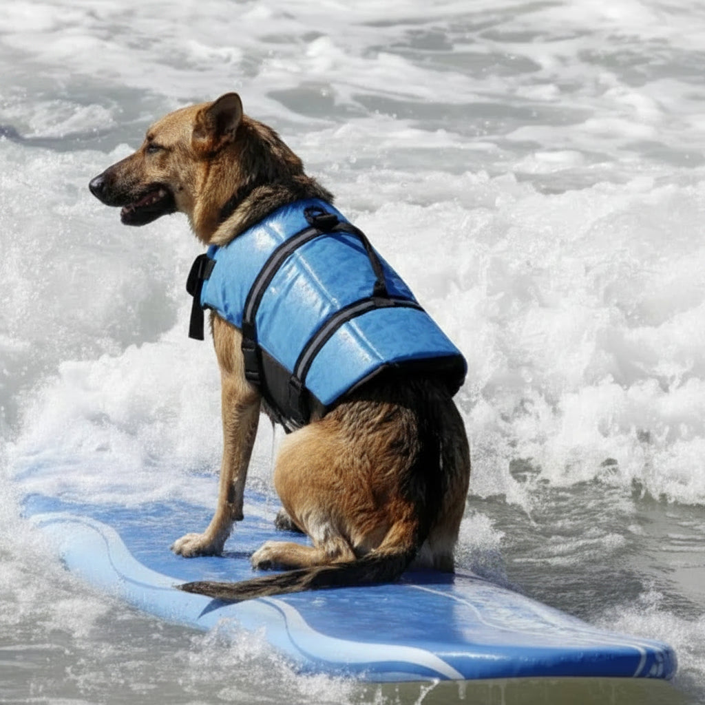 Dog Life Jacket Reflective Adjustable Large Dogs Swimwear Safety Vest Surfing Sailboat Enhanced Buoyancy Pet Lifejackets