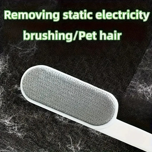 1PC Double-Sided Pet Hair Remover Manual Electrostatic Sticky Lint Brush for Pet Cat, Clothing, Sofa, Furniture, Carpet Cleaning
