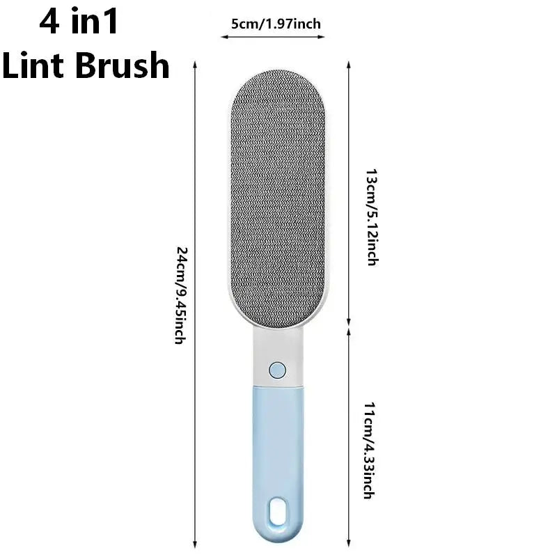1PC Double-Sided Pet Hair Remover Manual Electrostatic Sticky Lint Brush for Pet Cat, Clothing, Sofa, Furniture, Carpet Cleaning