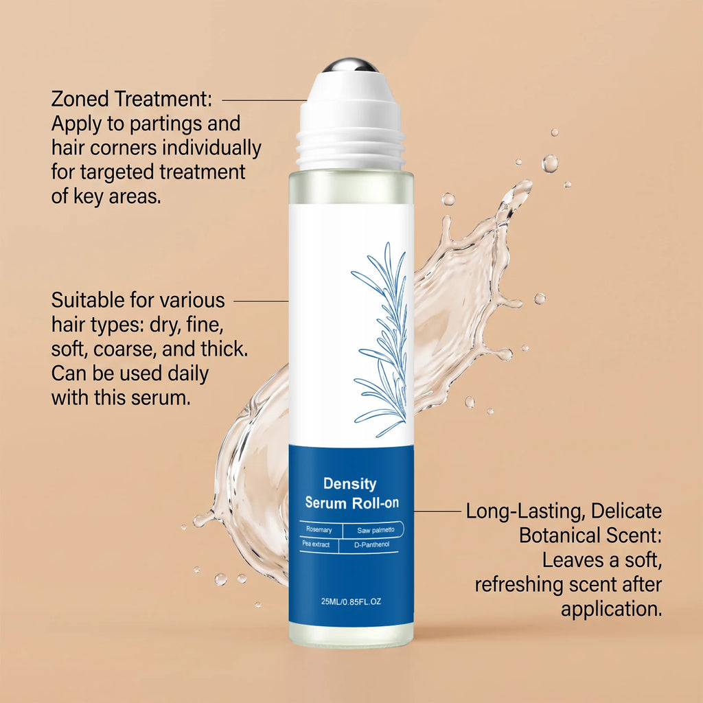 Roll-On Ball Rosemary Hair Care Essence Nourishing Anti-Frizz Hair Serum Long-Lasting Strengthening Scalp Treatment Care Serum